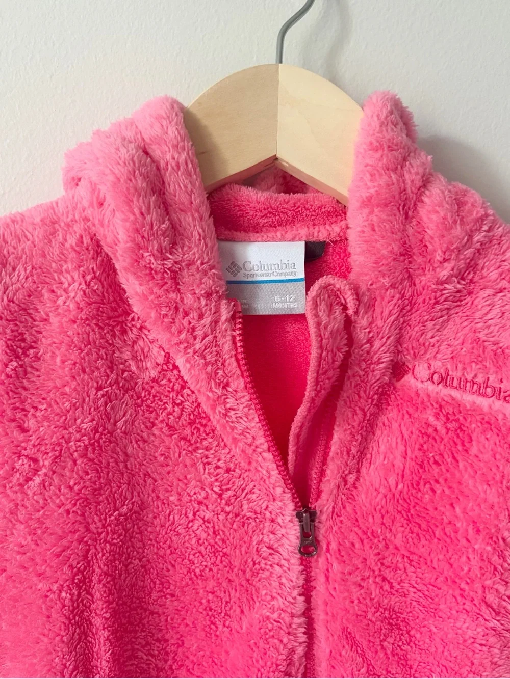 Columbia Pink Baby Bear Bunting Size 6-12 Months